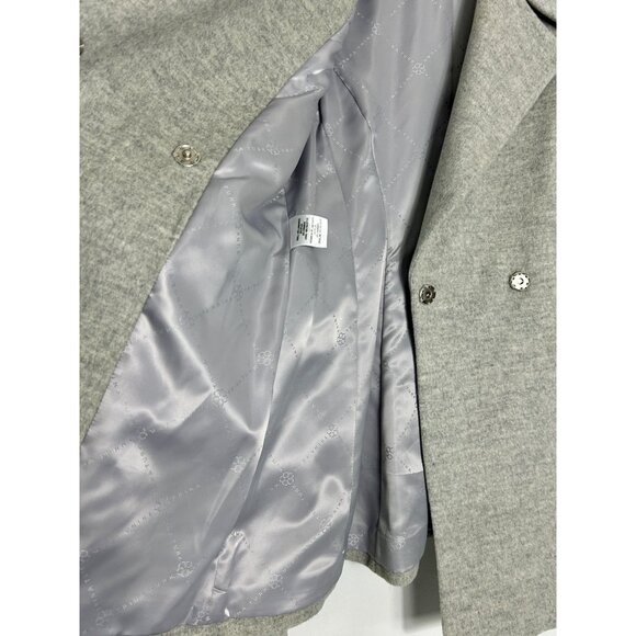 Trina Turk Lambswool Cashmere Blend Belted Coat in Gray - Sz 6 - Picture 3 of 8